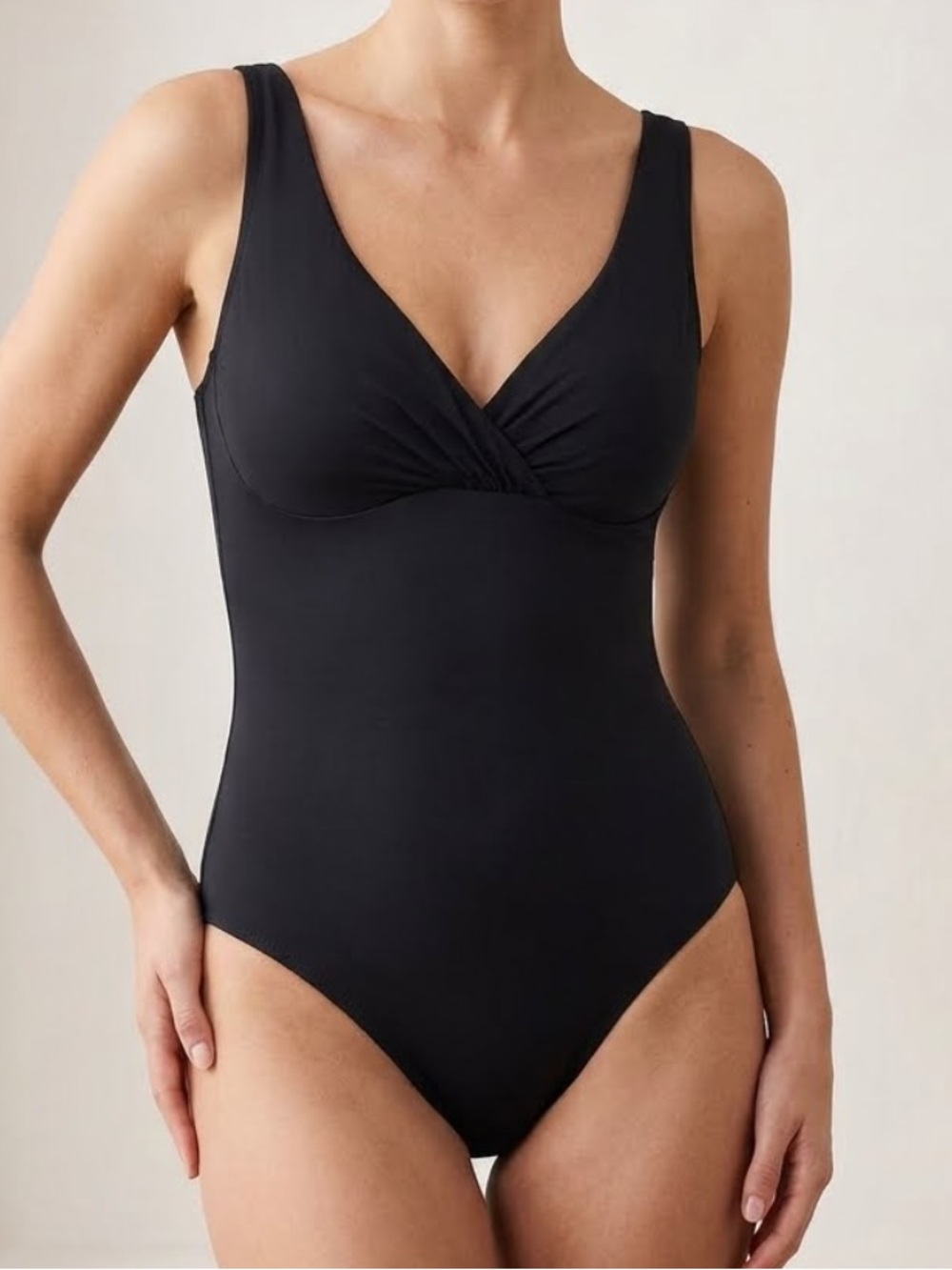 MIRACLESUIT Black Classic One Piece Swimsuit Size 14